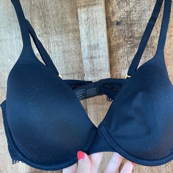 Soma Embraceable Enchanting Lace Demi Bra- black - Picture 3 of 9